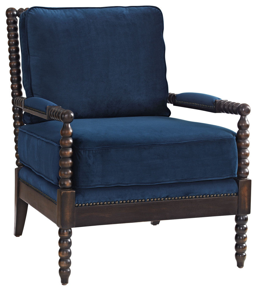 Modway Revel Upholstered Fabric Armchair, Navy