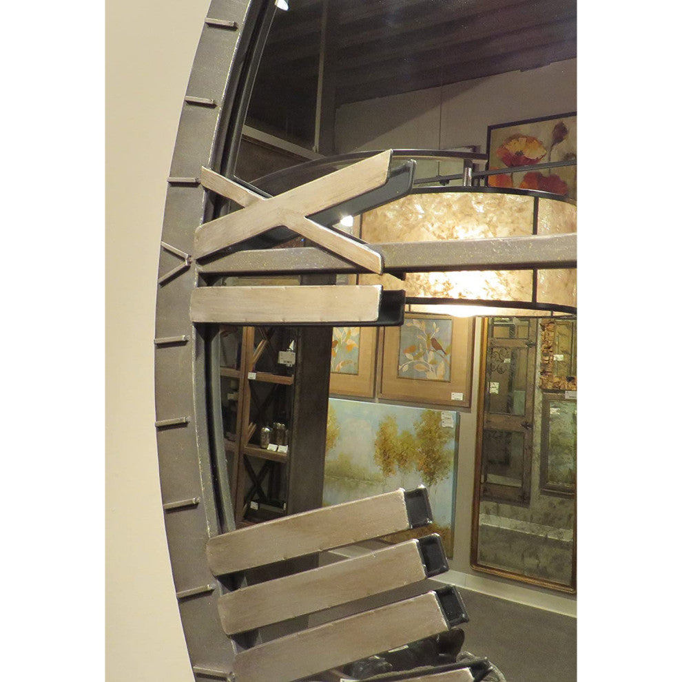 XL 60" Mirrored Round Wall Clock