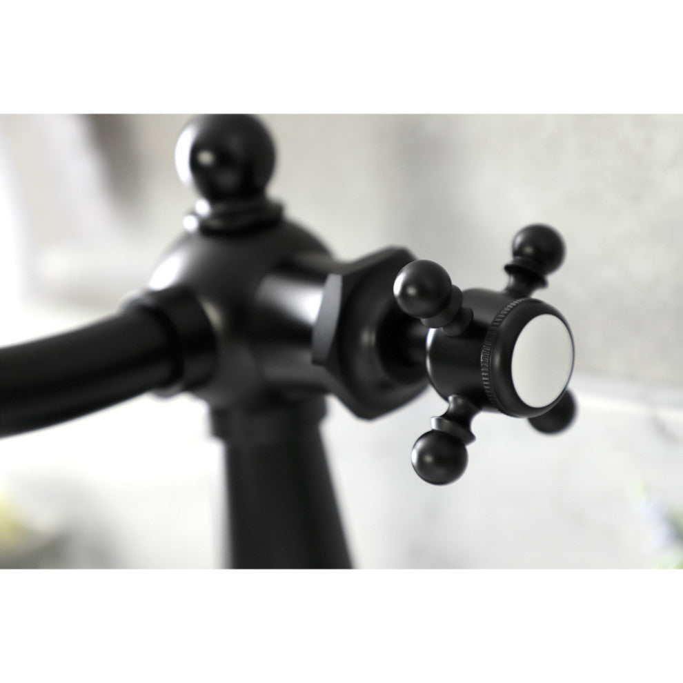 KSD154BXMB Single-Handle Bathroom Faucet With Push Pop-Up, Matte Black