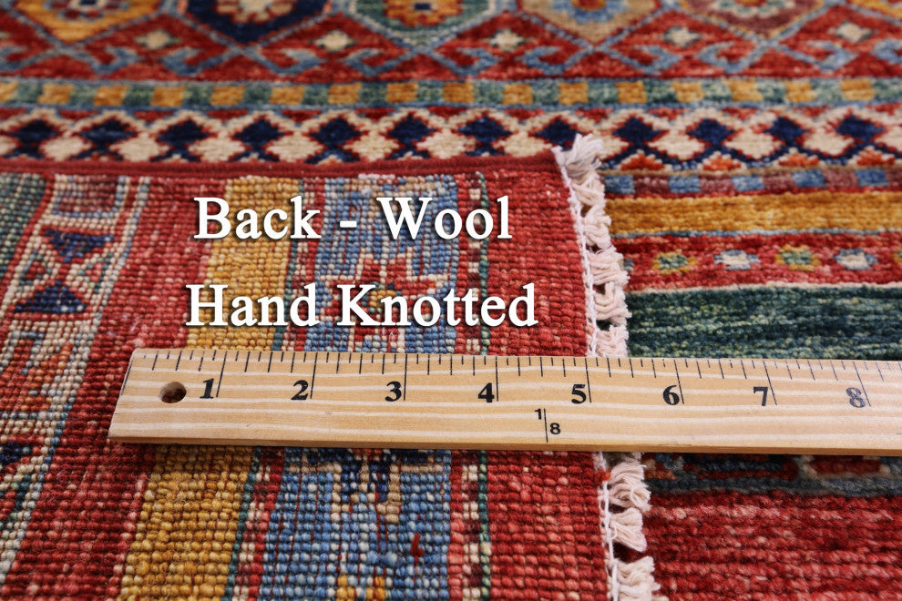 2' 7" X 4' 0" Hand-Knotted Khorjin Super Kazak Rug Q10842