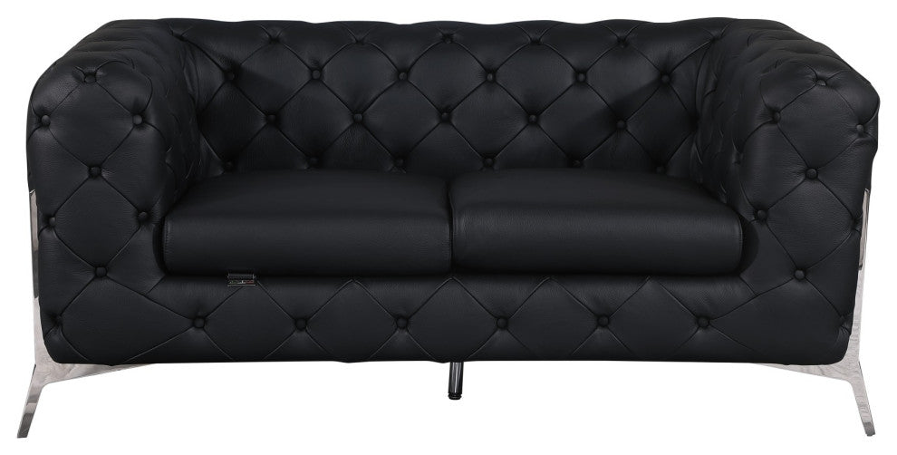 Angelica Italian Leather Loveseat