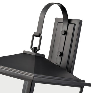 4 Light 13 in. Powder Coated Black Outdoor