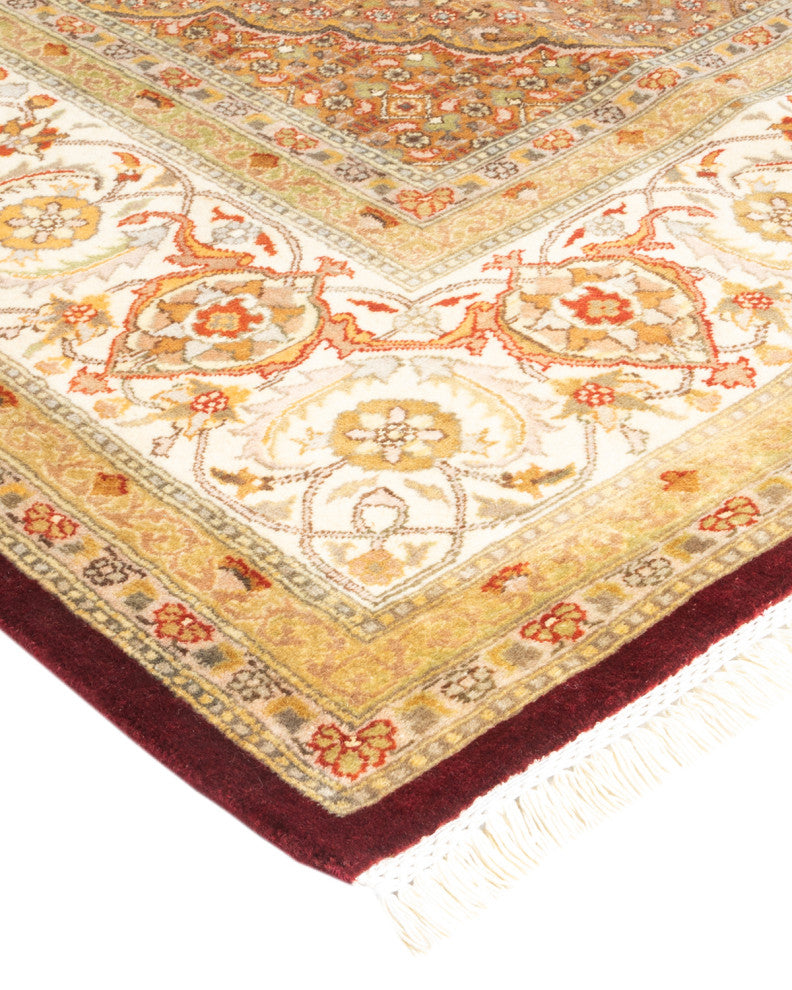 Tachileik One-of-a-Kind Hand-Knotted Area Rug Red, 8'1"x10'5"