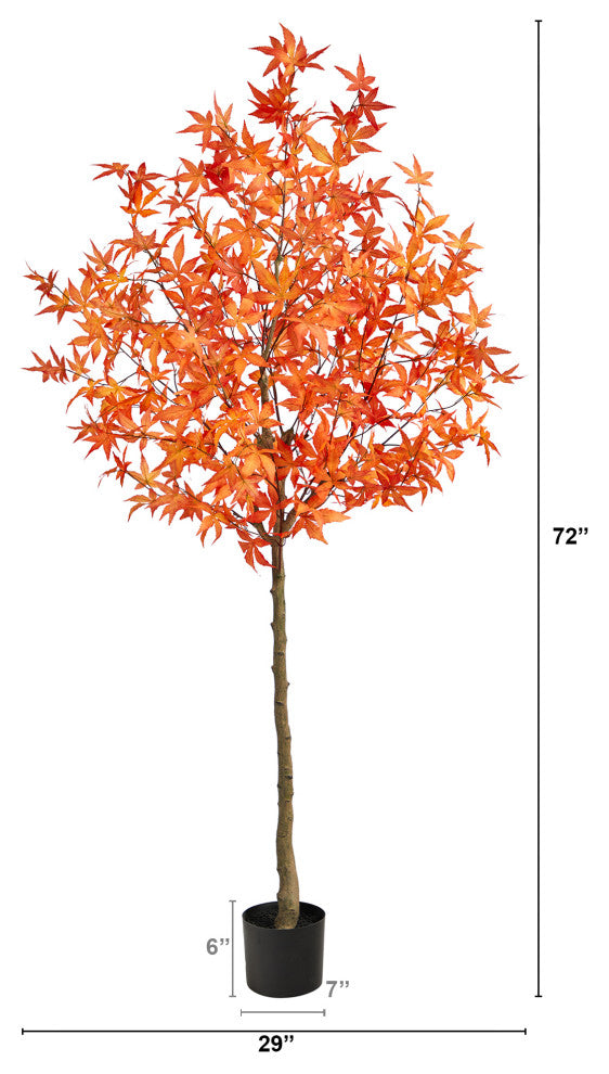 6' Autumn Maple Artificial Tree