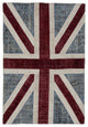 Rug N Carpet - Handwoven Turkish 4' 0'' x 6' 0'' Flag Patchwork Rug