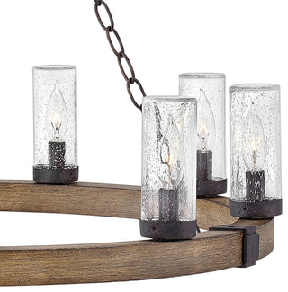 Hinkley Sawyer Nine Light Outdoor Chandelier 29208SQ