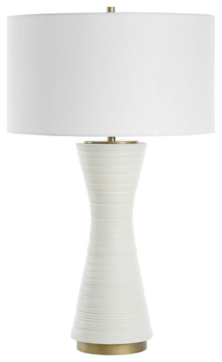 Uttermost Ridgeline Matte White Table Lamp
