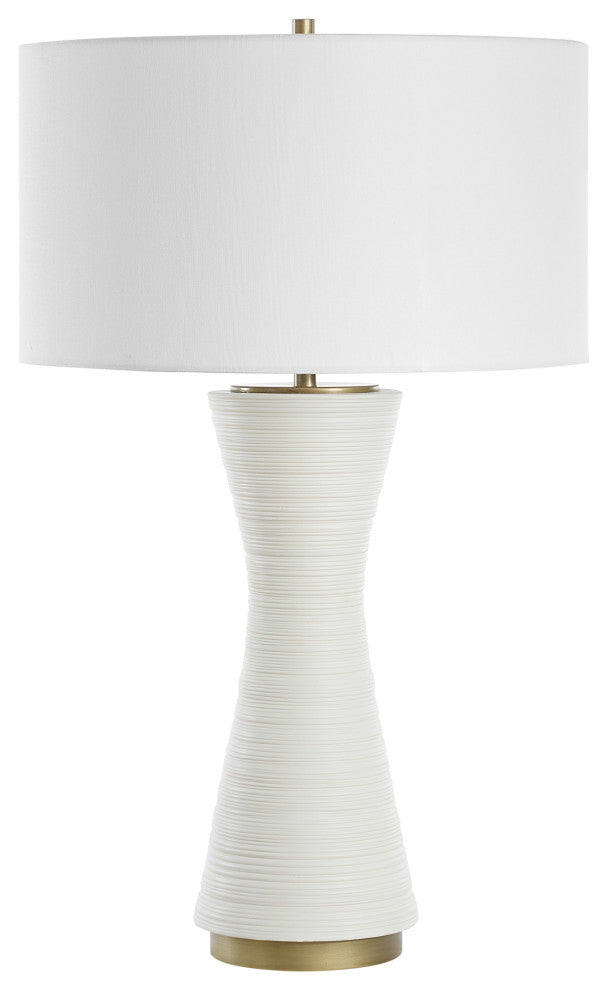 Uttermost Ridgeline Matte White Table Lamp