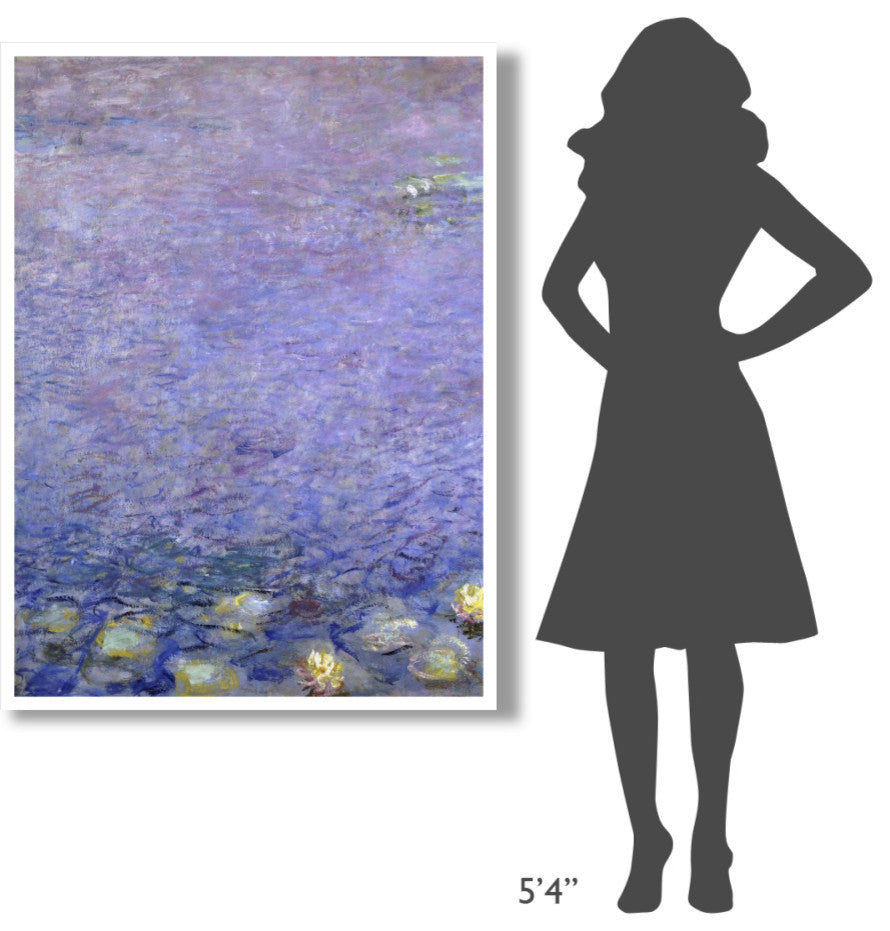 "Water Lilies: Morning, c. 1914-26 (left)" Paper Print by Claude Monet, 38"x50"