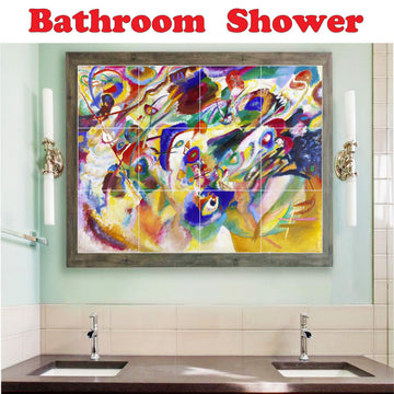 Beach Ceramic Tile Wall Mural HZ500093-43S. 17" x 12.75"