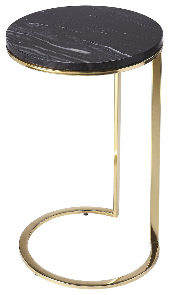 Butler Martel Marble and Metal Side Table