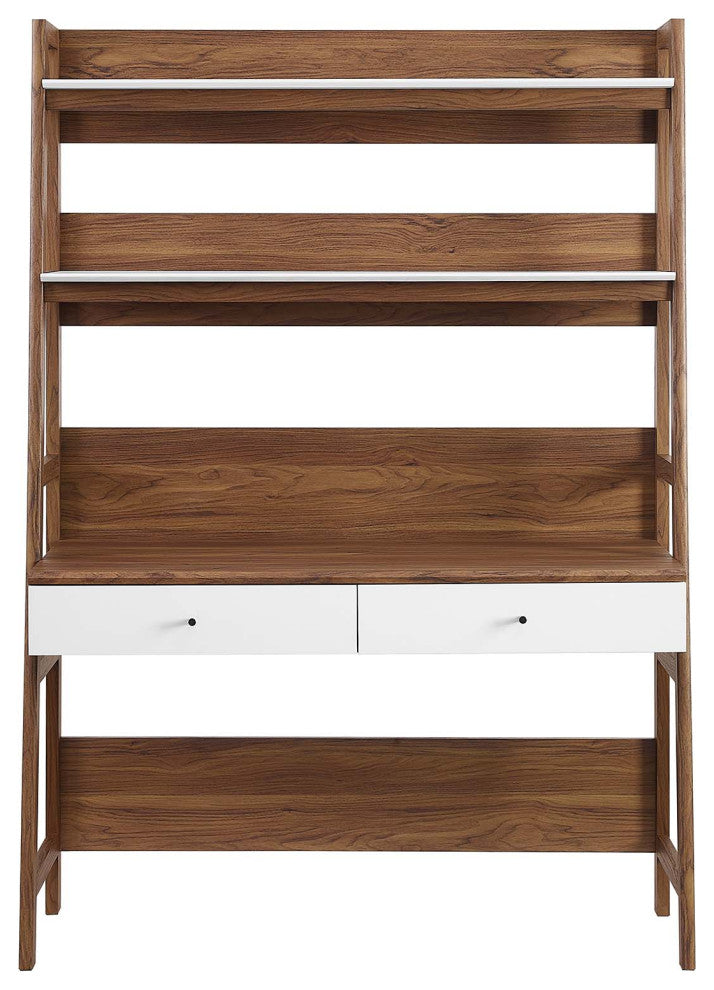 Bixby Office Desk, Walnut White