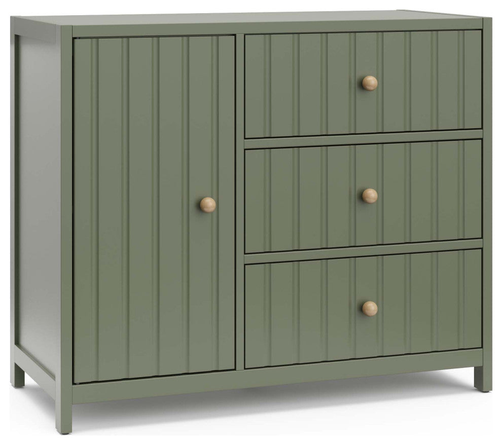 Graco Teddi Drawer Combo Dresser, Olive