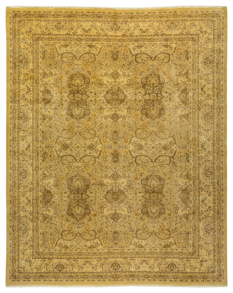 Reese, One-of-a-Kind Hand-Knotted Area Rug Yellow, 8'1"x10'1"