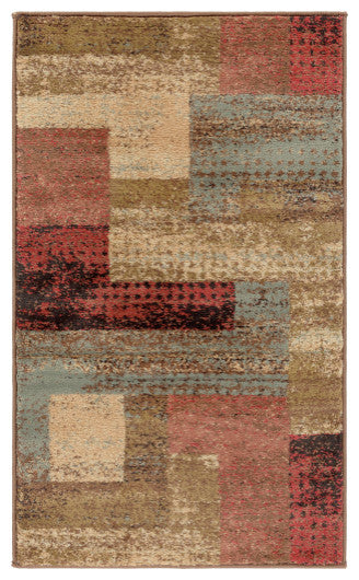 Surya Riley RLY-5004 12'x14'11" Rug, Red/Brown/Camel/Pear/Charcoal/Black/Tan