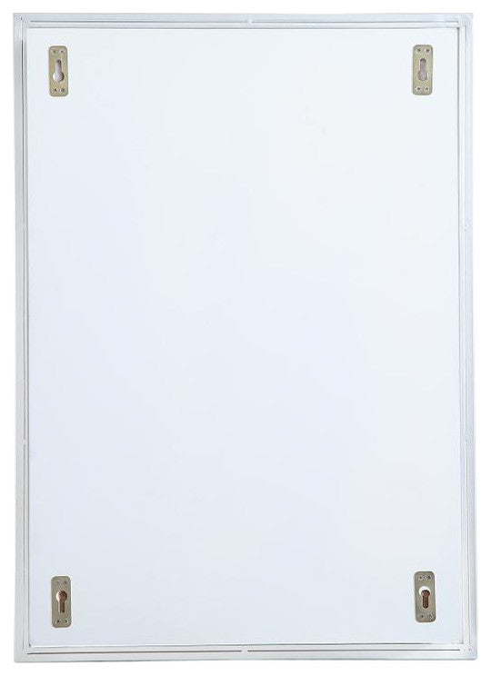 Metal Mirror Medicine Cabinet 20"x28", Silver Finish