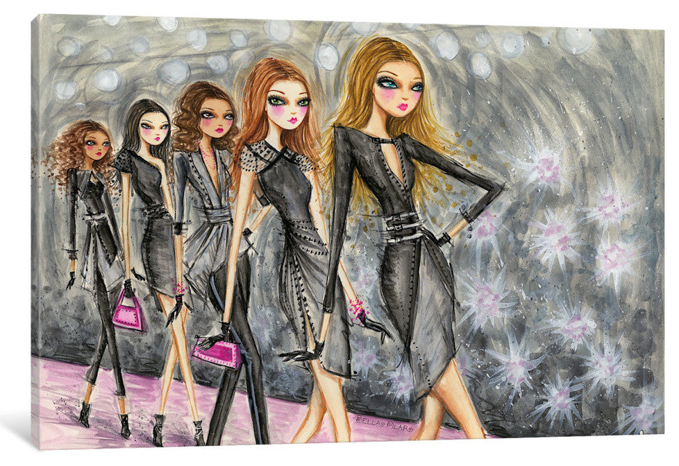 "Model Behavior #2" Canvas Art Print By Bella Pilar, 18x1.5x26