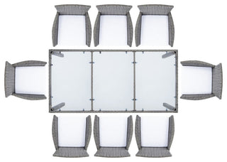 Safavieh Hailee Dining Set, Grey Brown / White