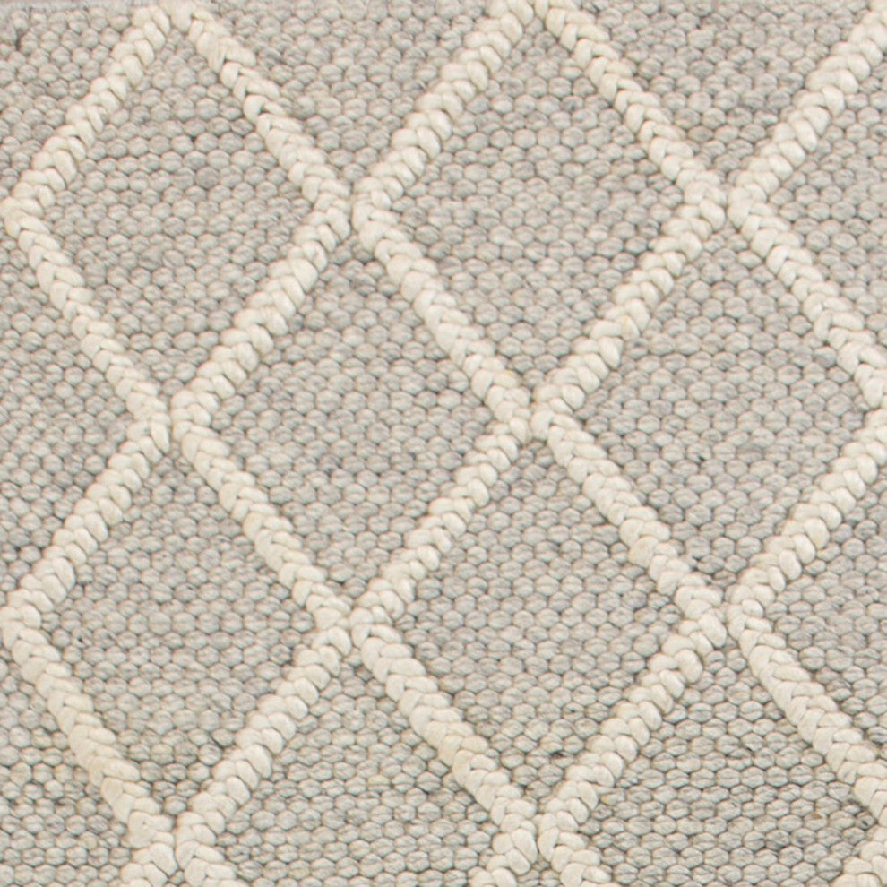 KAS Cortico 6161 Gray Diamonds Area Rug, 8'x10'