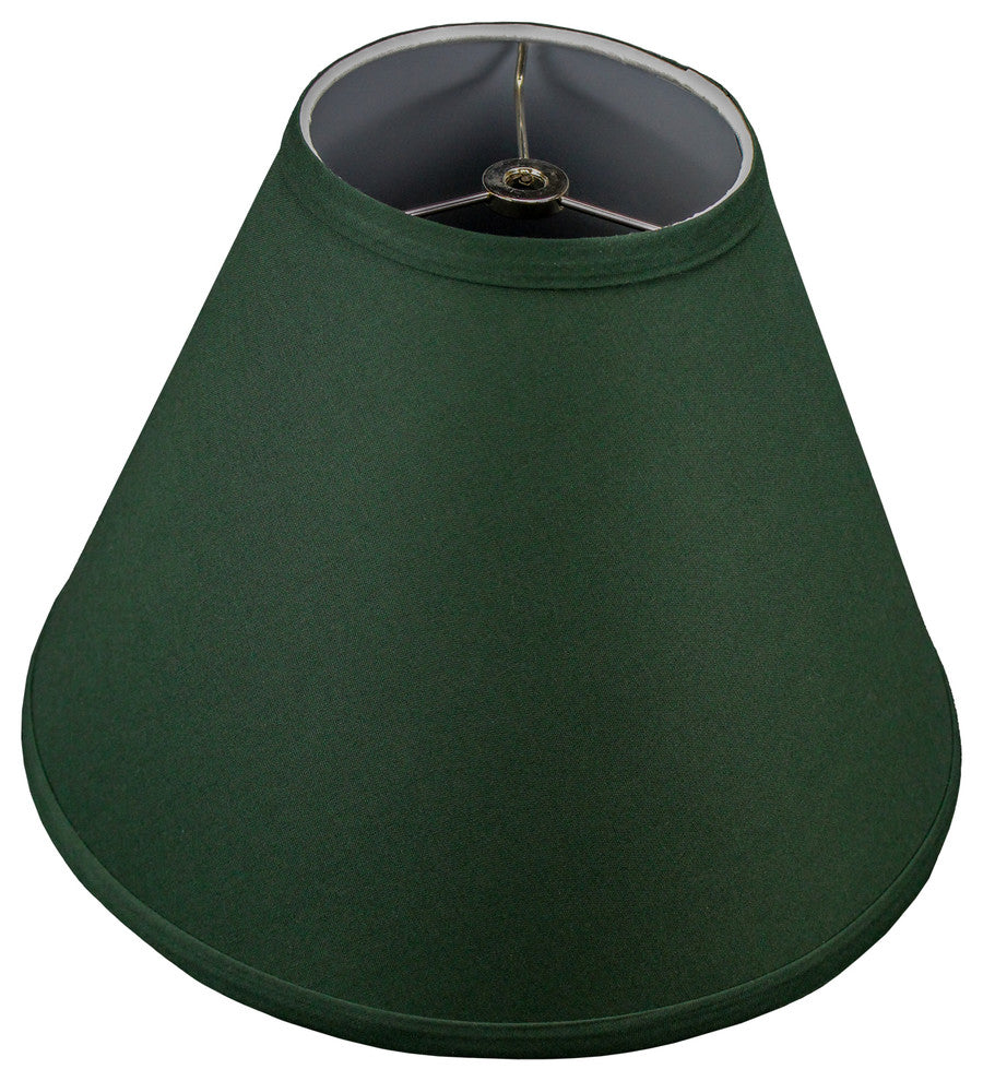 Fenchel Shades, 5"x12"x9" Spider Attachment Empire Lamp Shade, Linen Hunter Gree