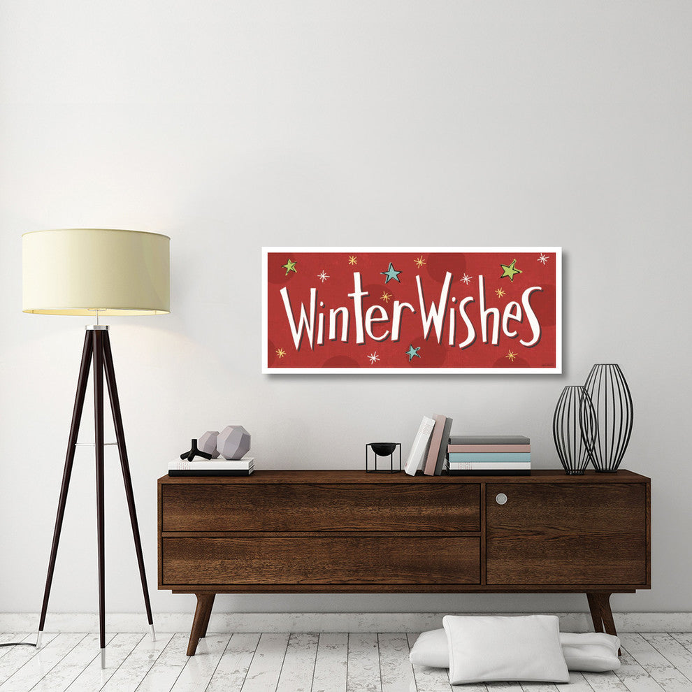 "Whimsy Winterland VIII" Digital Paper Print by Anne Tavoletti, 52"x22"
