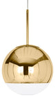 Sphere Gold Pendant Light 16"