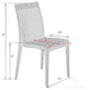 Leisuremod Weave Mace Indoor Outdoor Patio Chair, Set of 2, Green