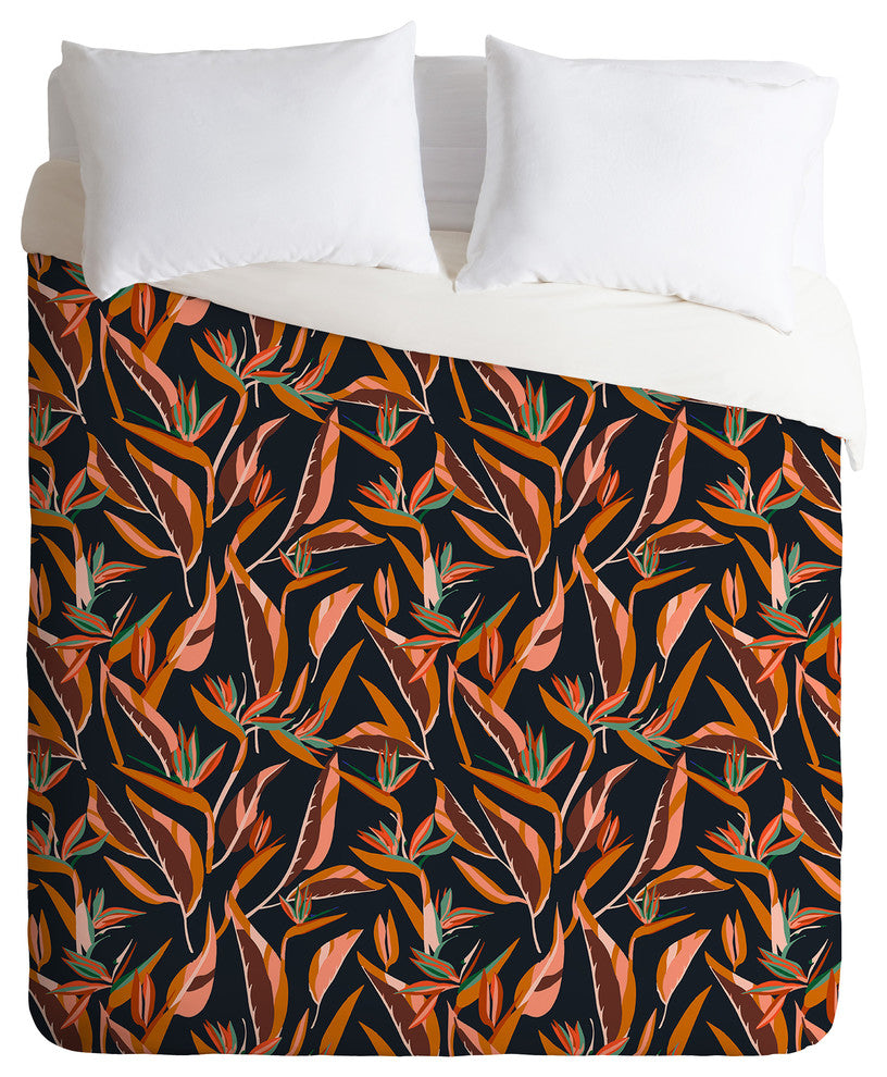 Holli Zollinger Anthology of Pattern Elle Bird of Paradise Dark Duvet Cover Set
