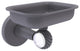 Clearview Wall Mounted Soap Dish Holder with Twisted Accents, Matte Gray