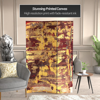 6' Tall Embers Canvas Room Divider