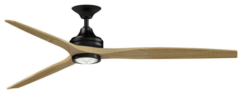 Fanimation Spitfire DC-KIT-72-LK Spitfire DC 72" 3 Blade Indoor / - Black /