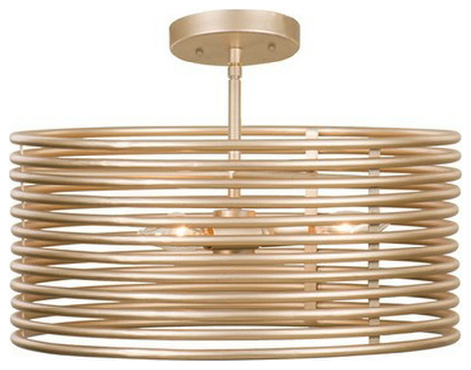 Emery 16x11" 3-Light Midcentury Large Pendants by Kalco
