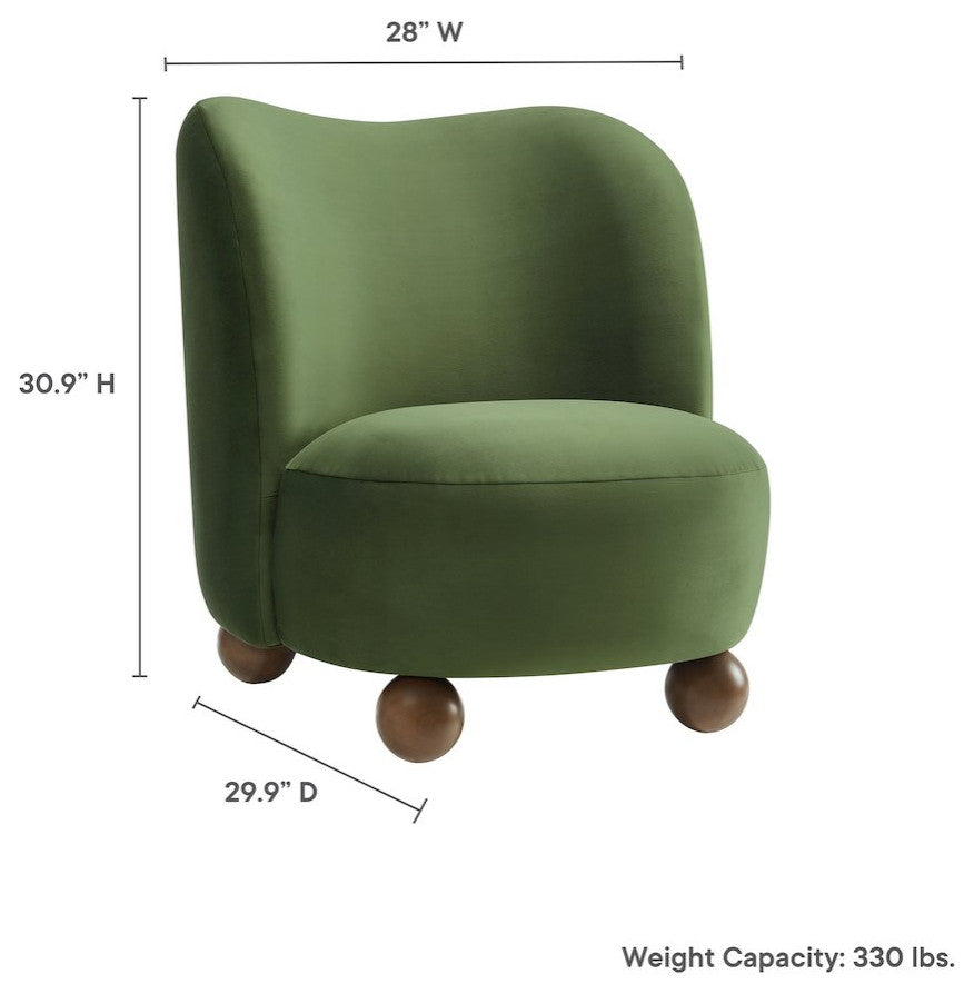Monroe Performance Velvet Accent Chair