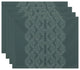 Dotted Focus 18"x14" Green Geometric Print Placemat, Set of 4