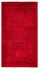 Overdyed One-of-a-Kind Hand-Knotted Area Rug Pink, 3' 1" x 5' 6"