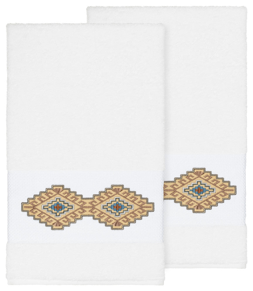Gianna 2 Piece Embellished Bath Towel Set
