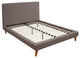 Britney Standard King Upholstered Platform Bed, Dark Grey