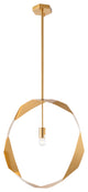 Bethel International LA40C20BR 1-Light Pendant, Antique Brass