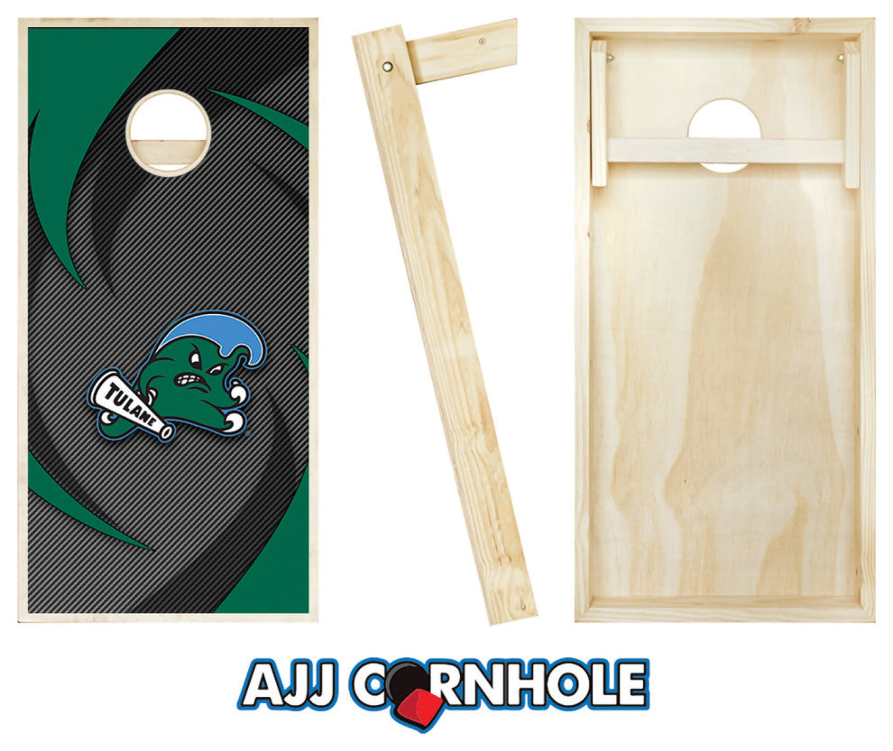 Tulane Swoosh Cornhole Set