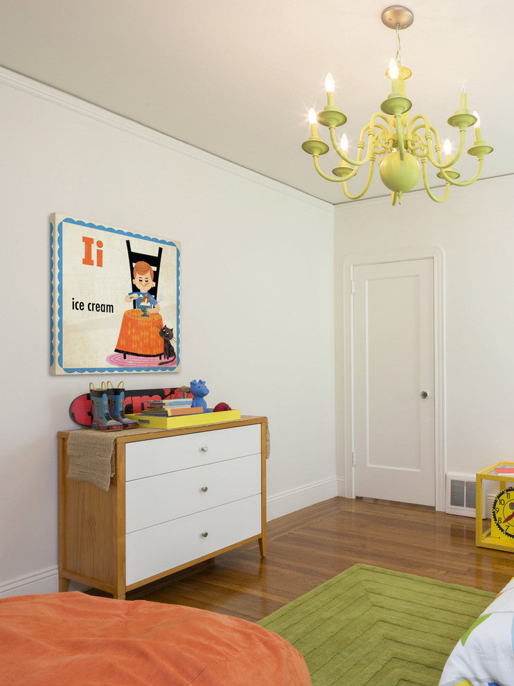 "Ice Cream" Painting Print on Canvas by Curtis