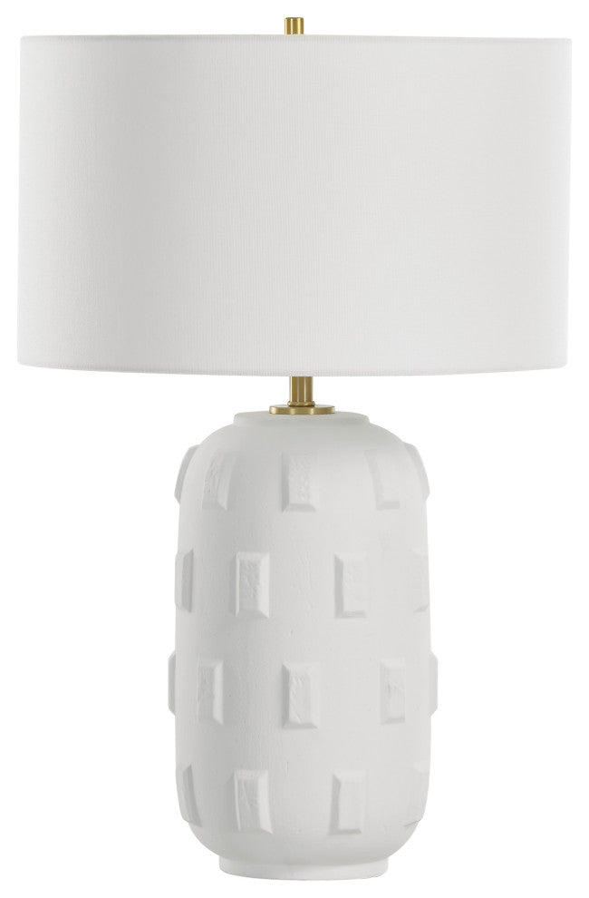 Uttermost Emerie Textured White Table Lamp