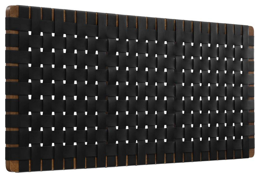 Sparta Weave Full Vegan Leather Headboard