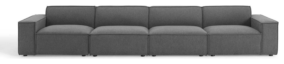 Sectional Sofa Set, Fabric, Dark Gray, Modern, Living Lounge Hospitality