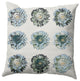 Gypsy Floral Decorative Throw Pillow, Green, 16"x16"