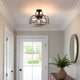 Kira Home Sawyer 17" Farmhouse Semi Flush Convertible Pendant Chandelier Light