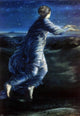 Sir Edward Burne-Jones Night, Gallery Wrapped Canvas Print, 18"x27"