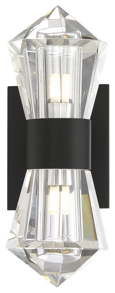Dryden 2-Light Wall Sconce, Matte Black