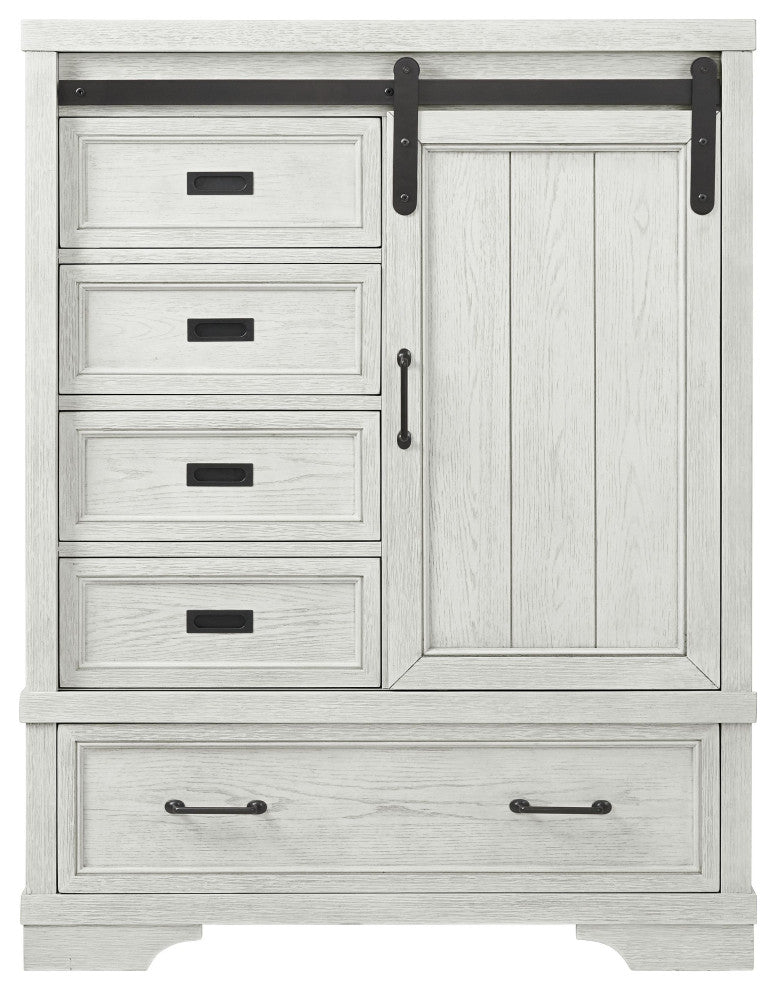 Foundry Wood Chifferobe, White