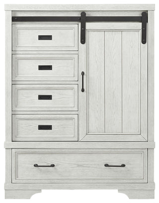 Foundry Wood Chifferobe, White