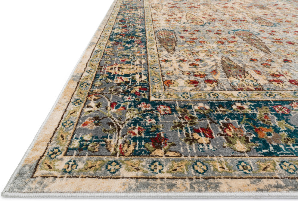 Isadora Rug, Sand and Steel, 6'x9'